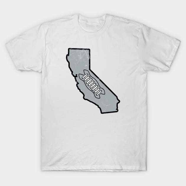 California Football, Retro - White T-Shirt by KFig21